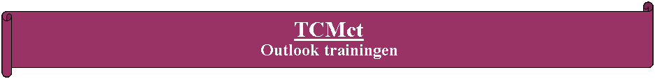 Rol: horizontaal: TCMct Outlook trainingen